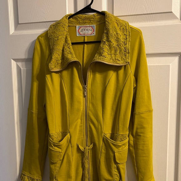 Adorn Jackets & Blazers - Adorn Women's Yellow Utility Jacket
